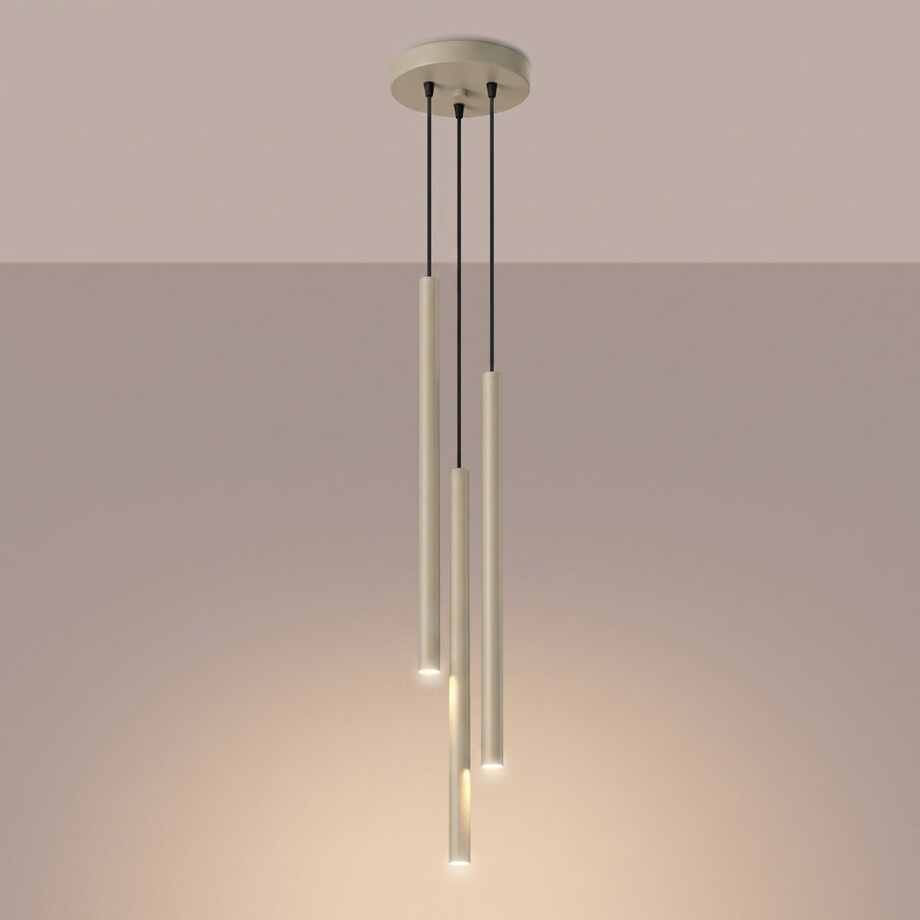 Lampa wisząca PASTELO 3P taupe