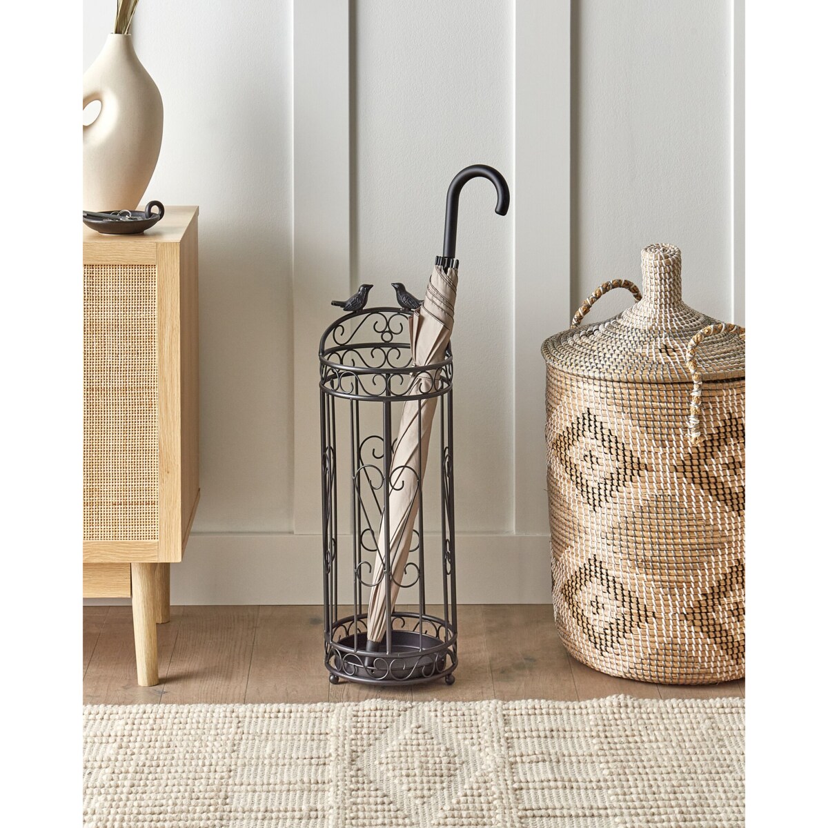 Stojak na parasole czarny AMBOISE