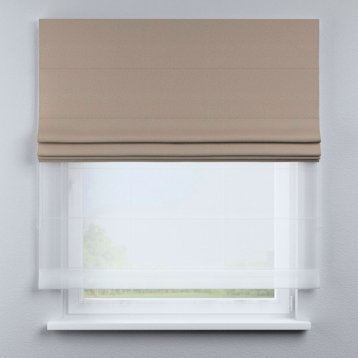 Dekoria Roleta rzymska Duo 120x150 ciemny beżowy