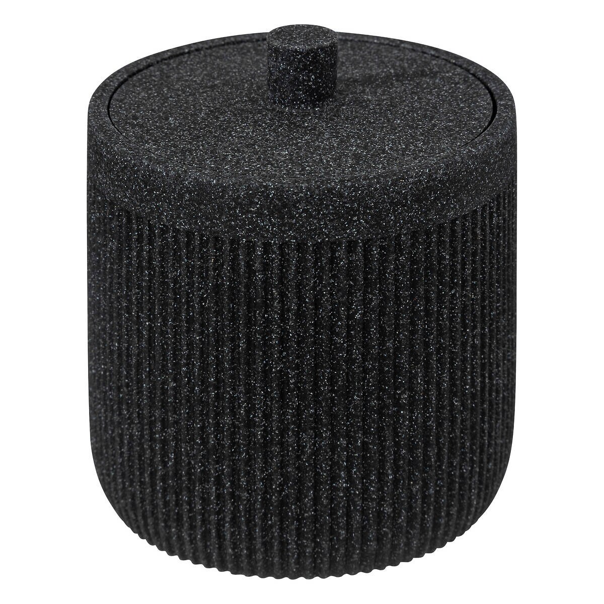 Pojemnik na waciki i patyczki ONYX, łupek, Ø 9,9 cm