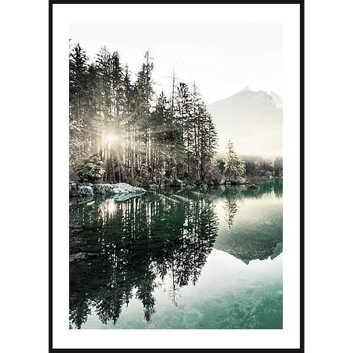 Poster Story, Plakat, Obraz - Blask Słońca nad Jeziorem, wymiary 42 x 60 cm