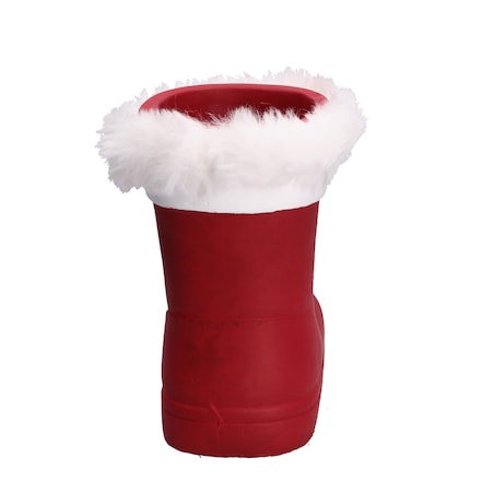 Osłonka na doniczkę w kształcie lewego buta Świętego Mikołaja Splomp