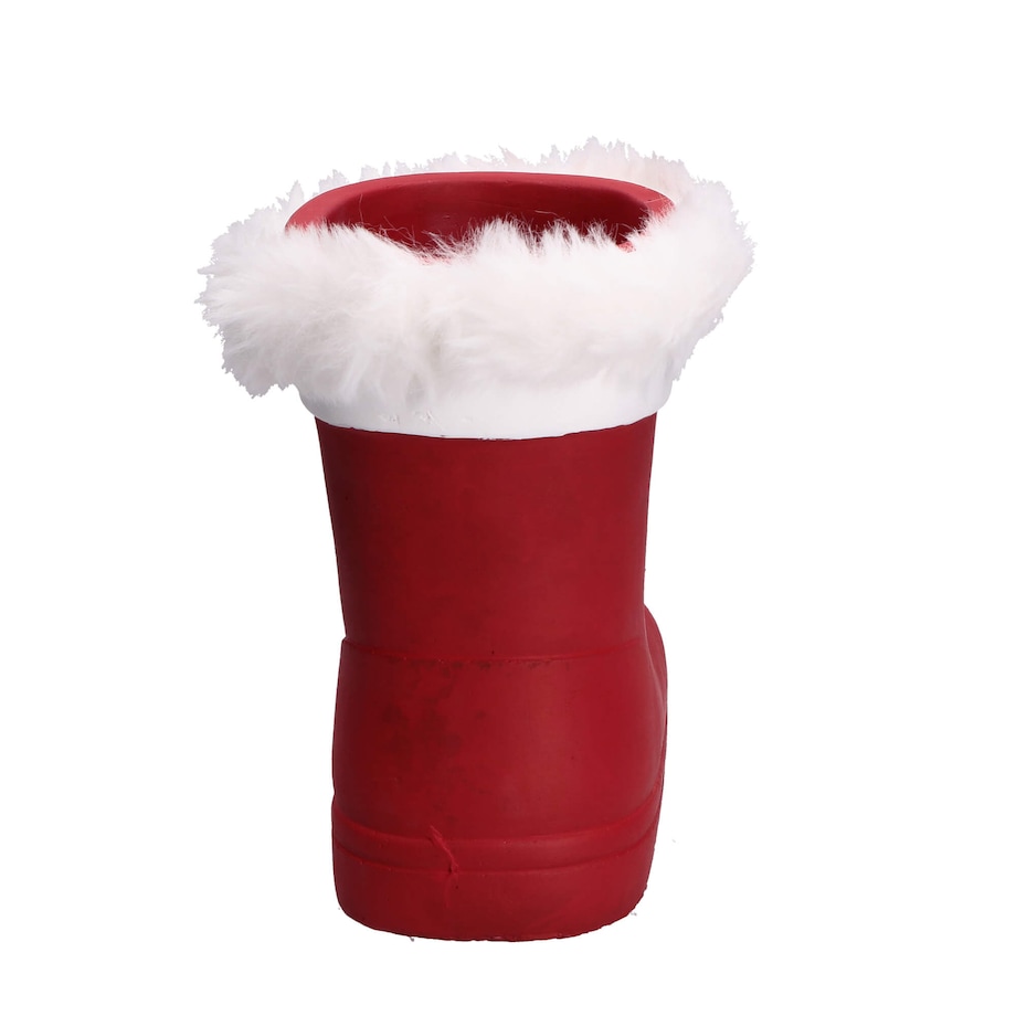 Osłonka na doniczkę w kształcie lewego buta Świętego Mikołaja Splomp