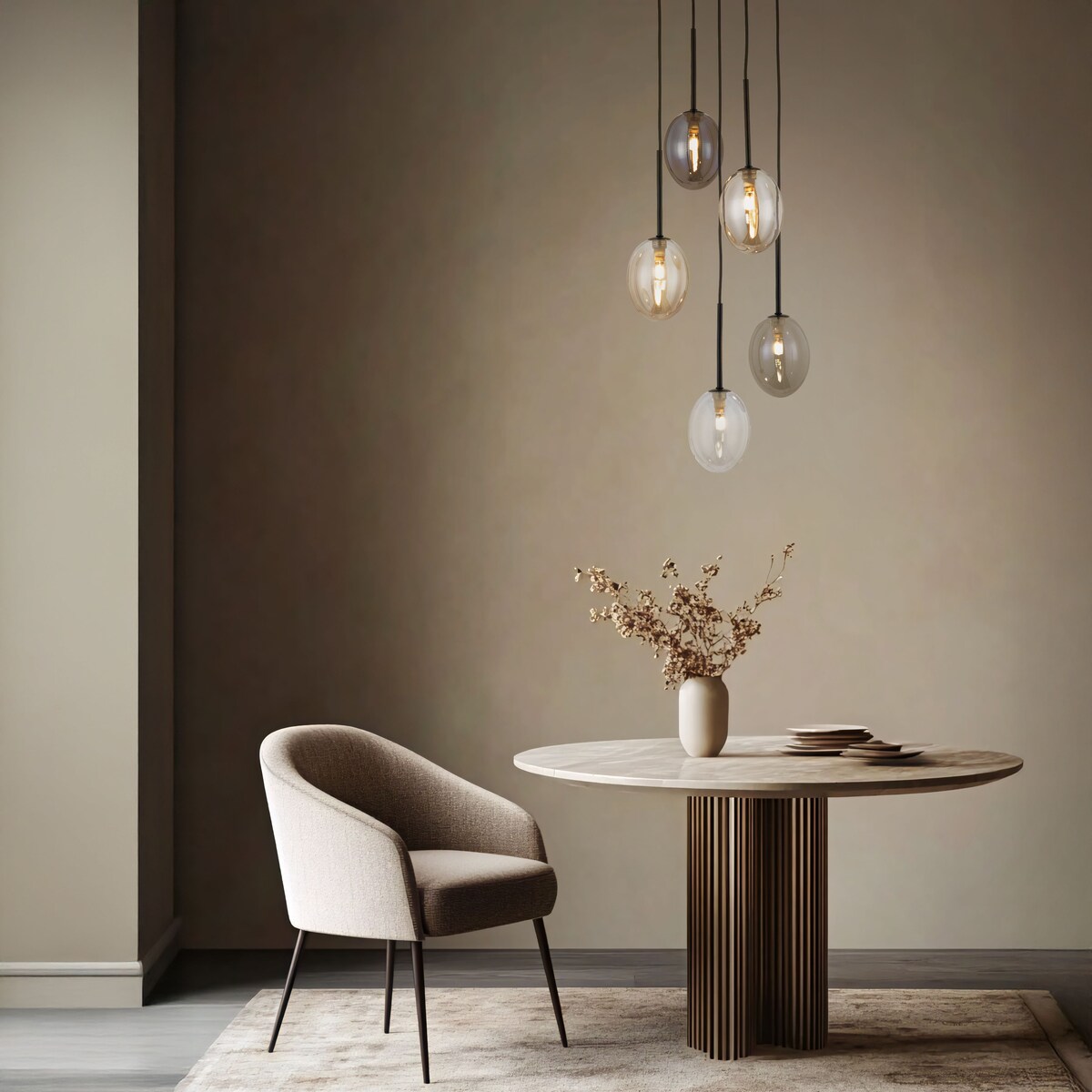 Lampa wisząca TK Lighting PEARL MIX 10844, 5xG9, glamour, regulowana wysokość, wielokolorowa