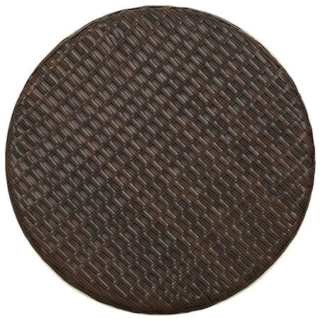 vidaXL Stolik herbaciany, brązowy, 45 cm, polirattan