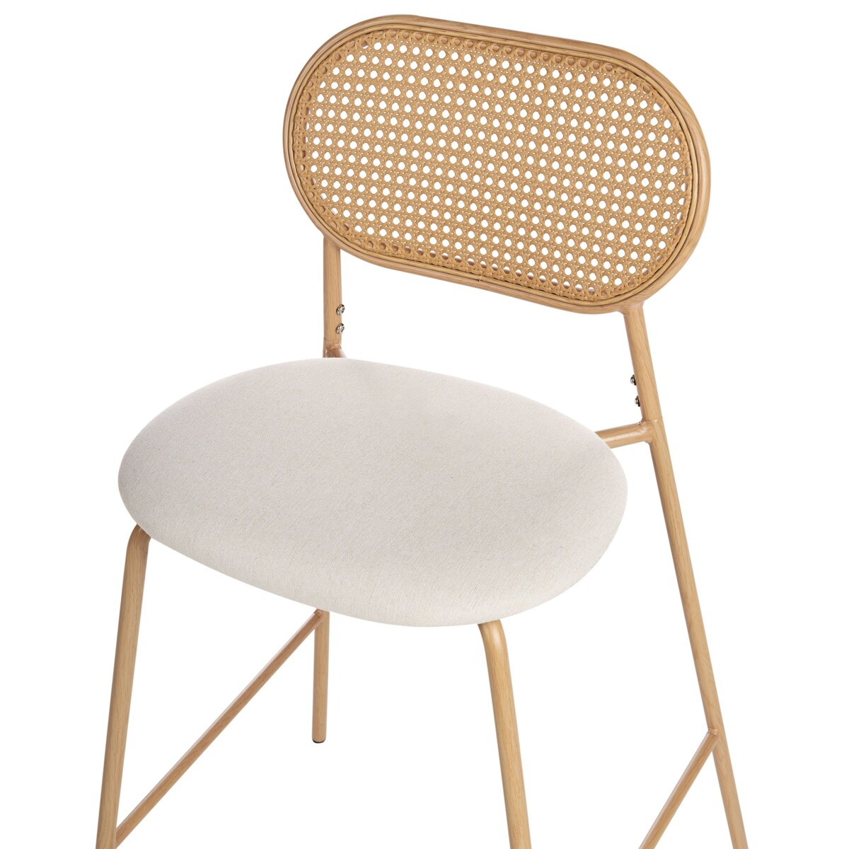 Zestaw 2 krzeseł barowych ADAVER Jasne drewno