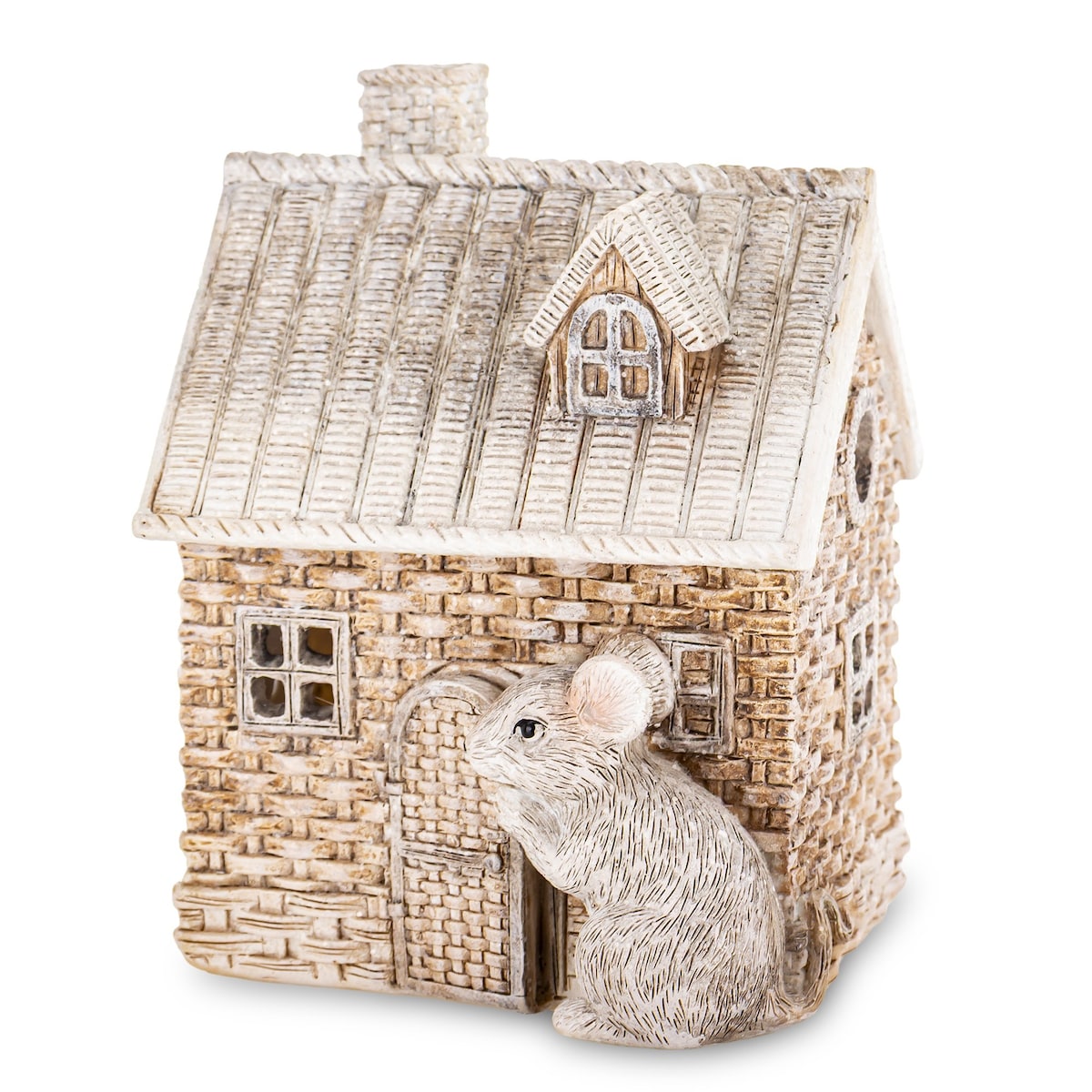 Figurka MYSZKA z domkiem LED 13x10x10 cm EGER-2