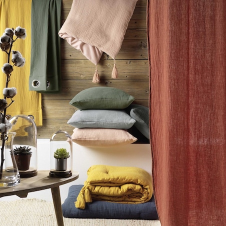 Komplet pościeli muślinowej MUSSOLA 240x220 cm beżowy