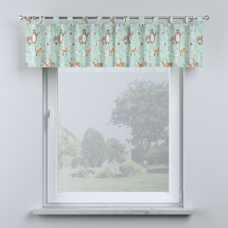 Lambrekin na szelkach 390x40 zielony