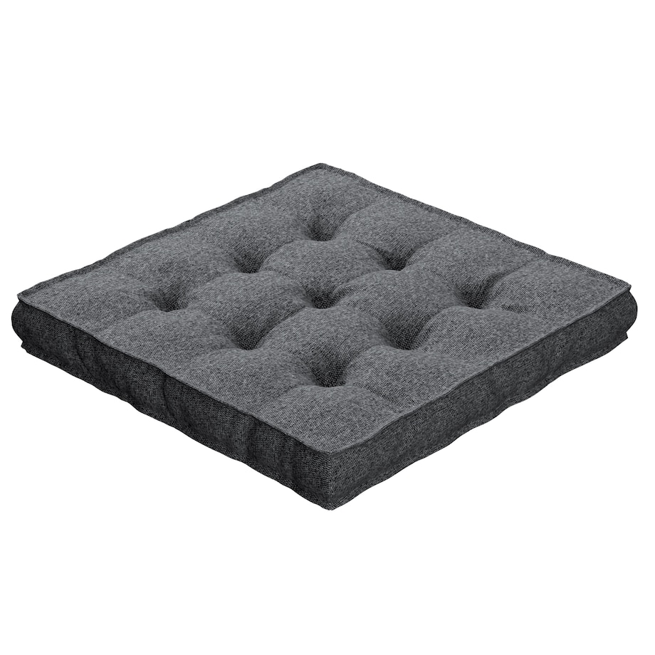 Poduszka na krzesło Kuba, ciemno szary melanż, 40 x 40 x 6 cm, Amsterdam