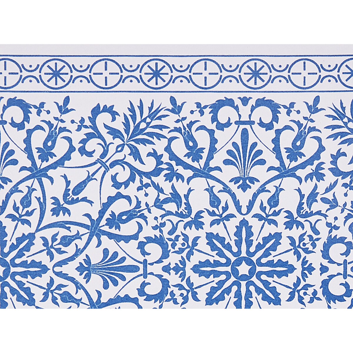 3-częściowy zestaw akcesoriów łazienkowych ceramiczny niebiesko-biały CARORA