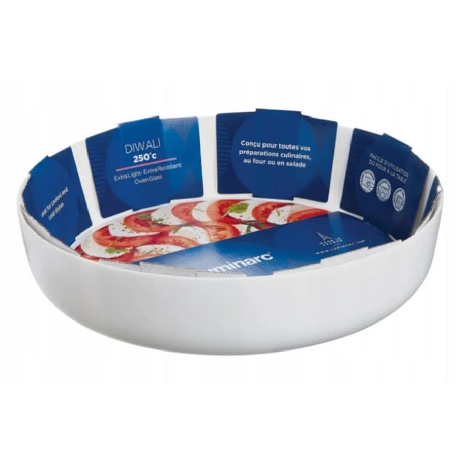 22 cm NACZYNIE DO ZAPIEKANIA luminarc BIAŁA MISKA