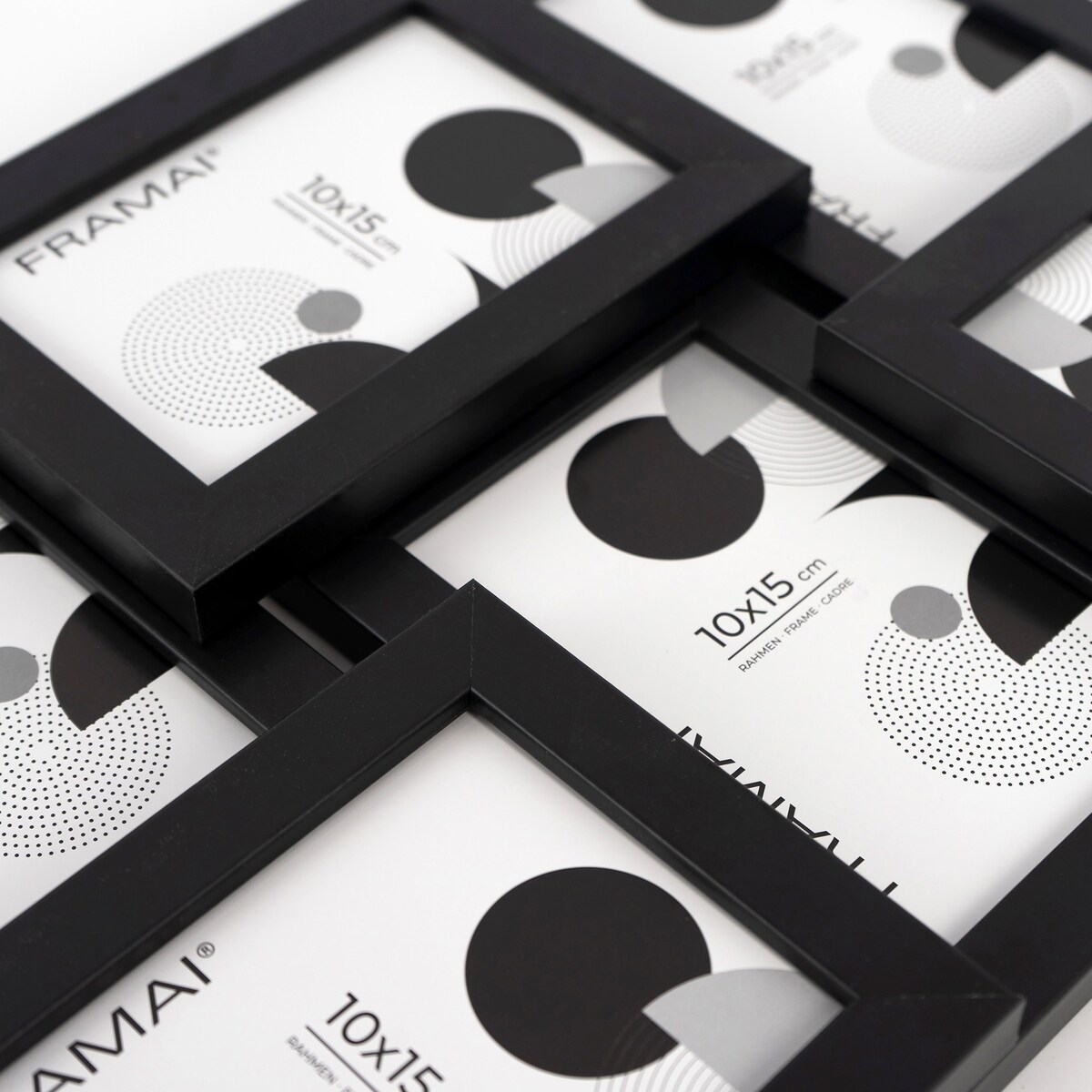 Multirama ramka na zdjęcia 6 zdjęć. Czarna multirama na sześć zdjęć 10x15 cm Ramka na zdjęcia 6 w 1 MULTI HEN 2 FRAMAI