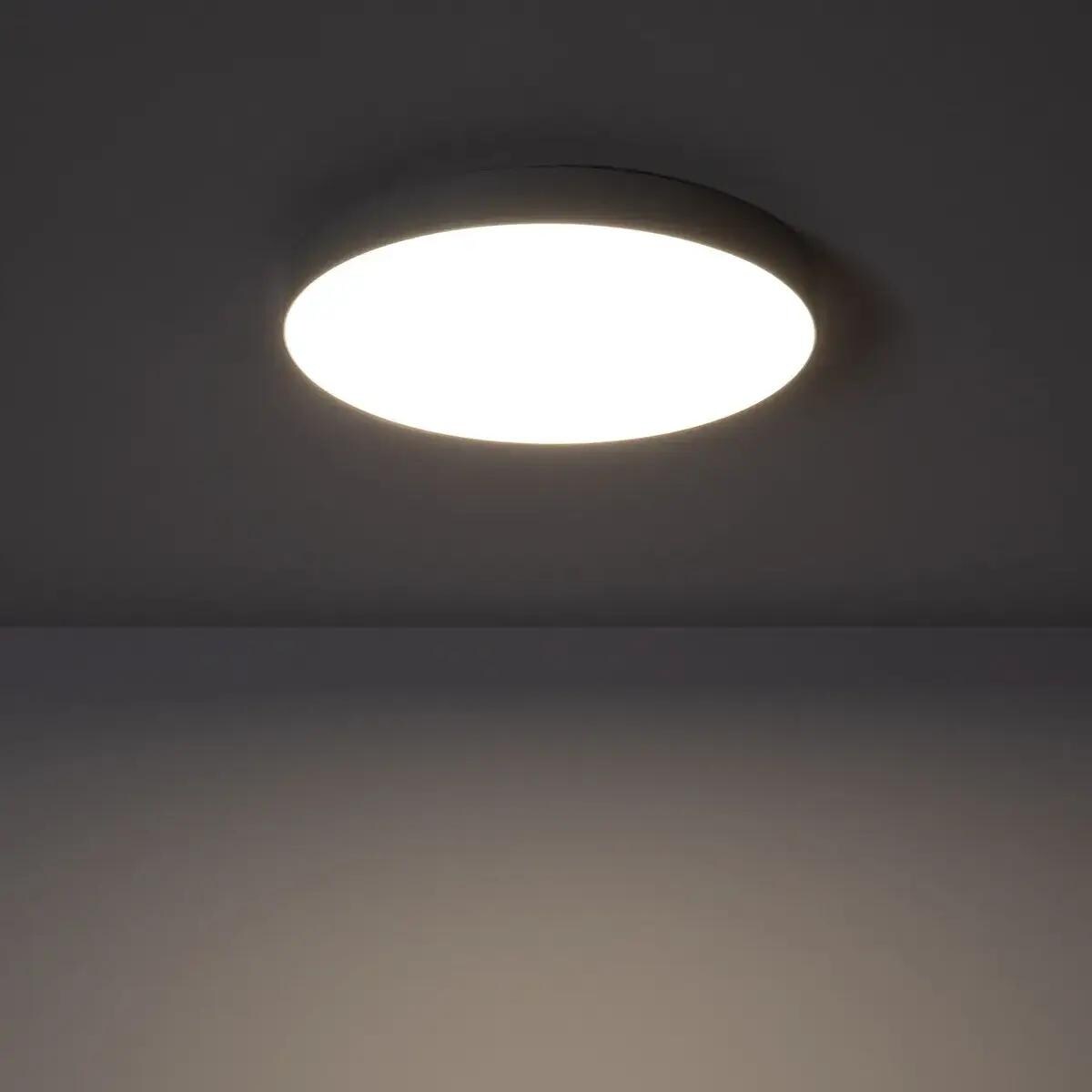 Okrągły plafon Simplicate ABR-PLOU-18-IP-C-NW Abruzzo LED 19W 4000K IP44 czarny biały