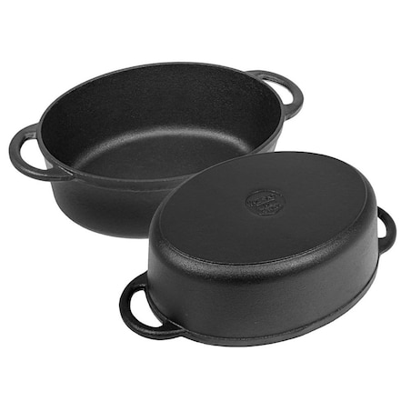 Brytfanna żeliwna do pieczenia 6.2L garnek gęsiarka indukcja gaz KINGHOFF