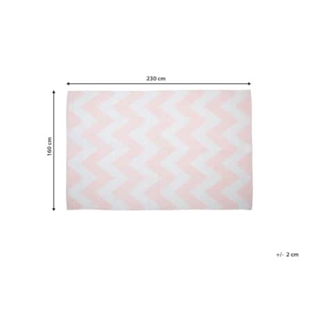 Dywan zewnętrzny 160 x 230 cm różowy KONARLI