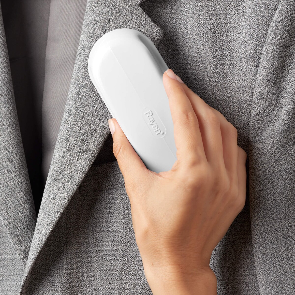 Szczotka do ubrań i tapicerki Rayen - 17 cm, Biały