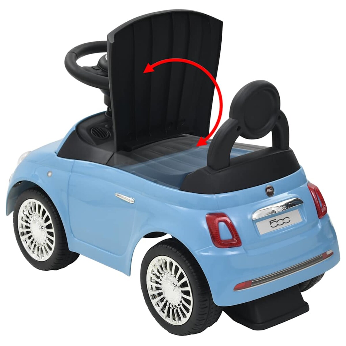vidaXL Samochód jeździk Fiat 500, niebieski