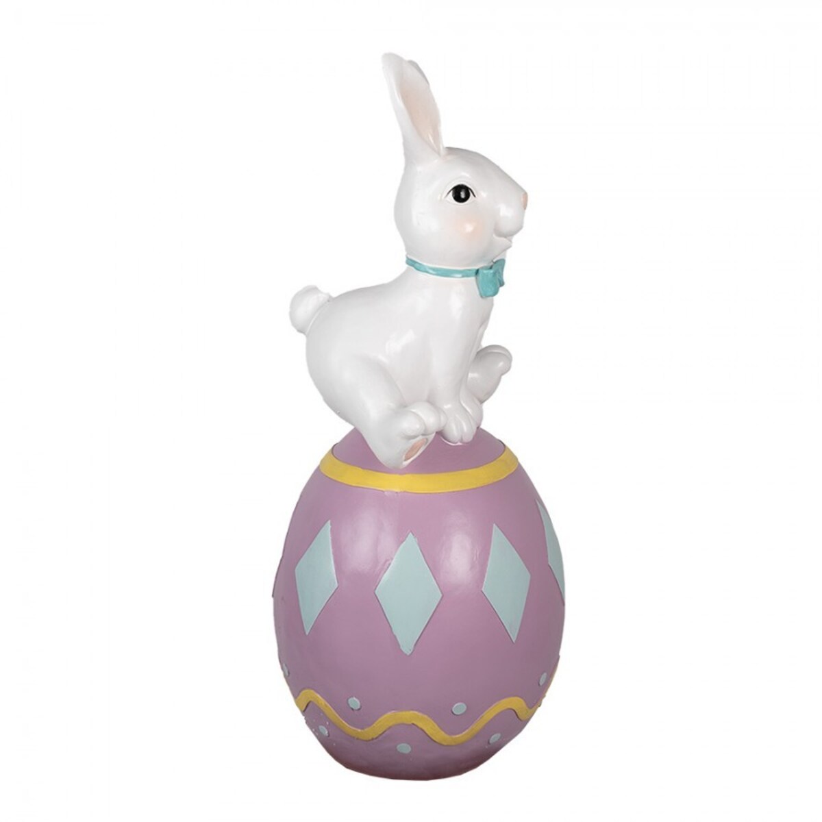 Dekoracja - królik z fioletowym jajkiem 91 cm