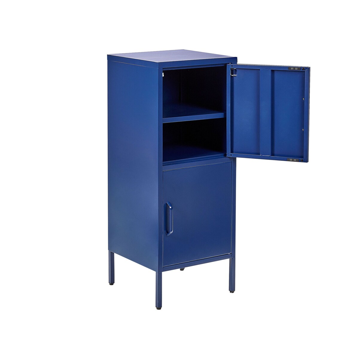 Szafka biurowa metalowa niebieska HURON
