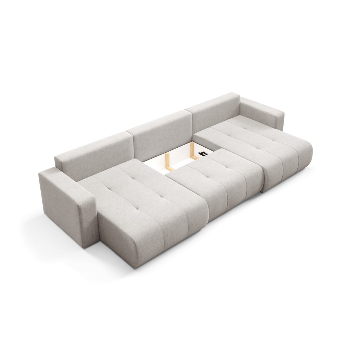 Narożnik MOLINIO U z funkcją spania Kolor: Wind 84