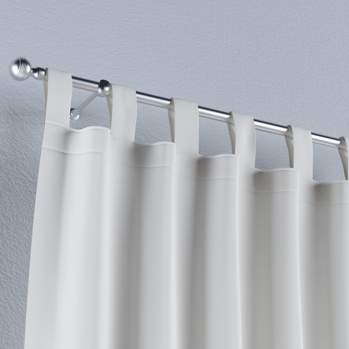 Zasłona na szelkach 1 szt. 130x245 satynowa biel