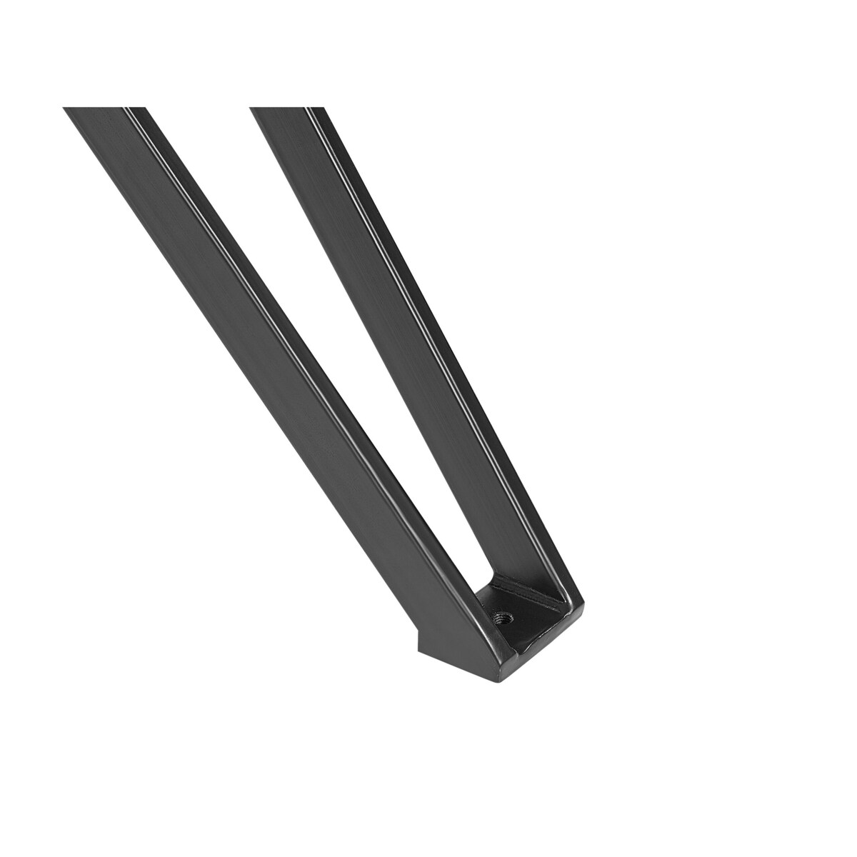 Stół do jadalni szklany 160 x 90 cm efekt marmuru z czarnym BALLINA