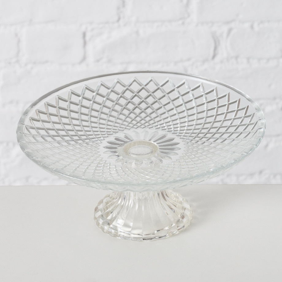 Patera szklana na ciasto RUKA, Ø 20 cm
