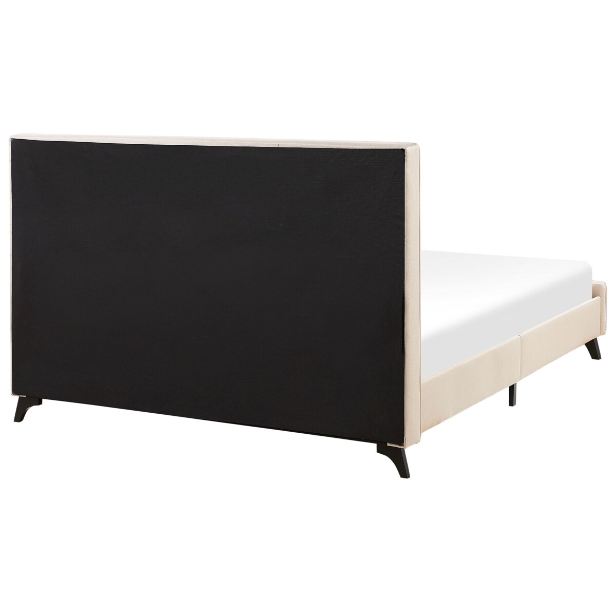 Łóżko tapicerowane 140 x 200 cm beżowe AMBASSADOR