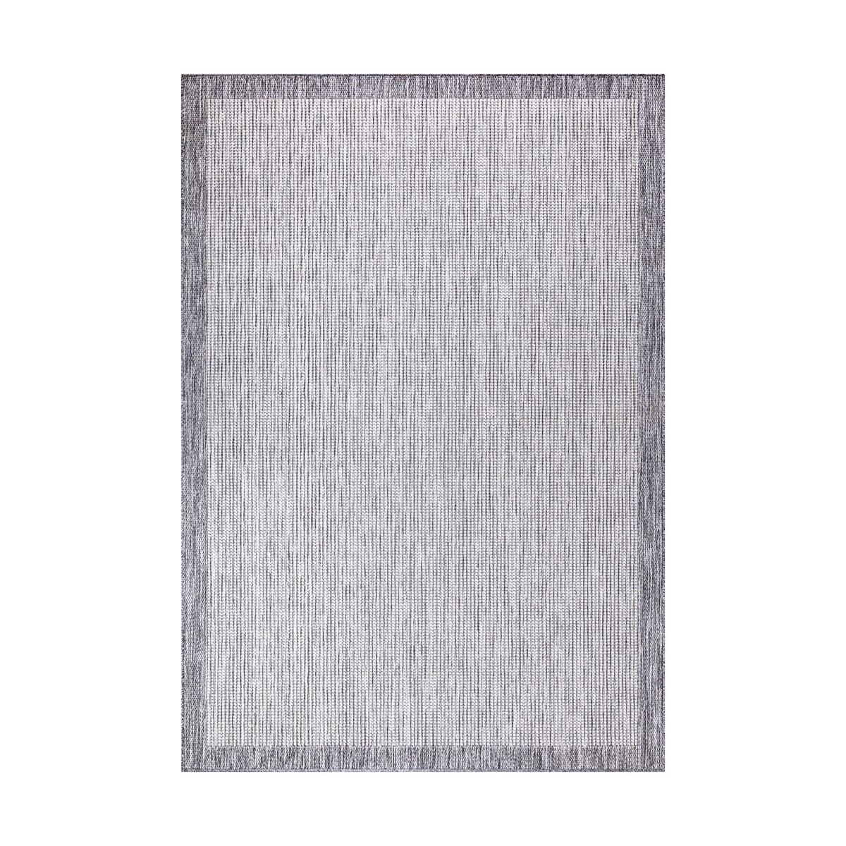 Dywan na zewnątrz i do wnętrz ramka Sunny 4700 Szary Krem 160x230