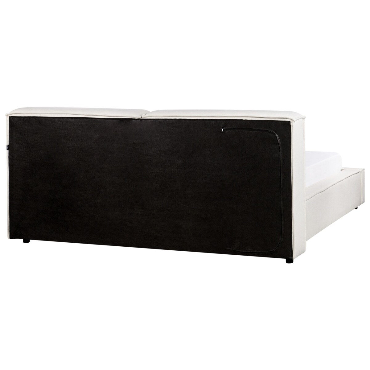 Łożko tapicerowane 160 x 200 cm złamana biel LINARDS