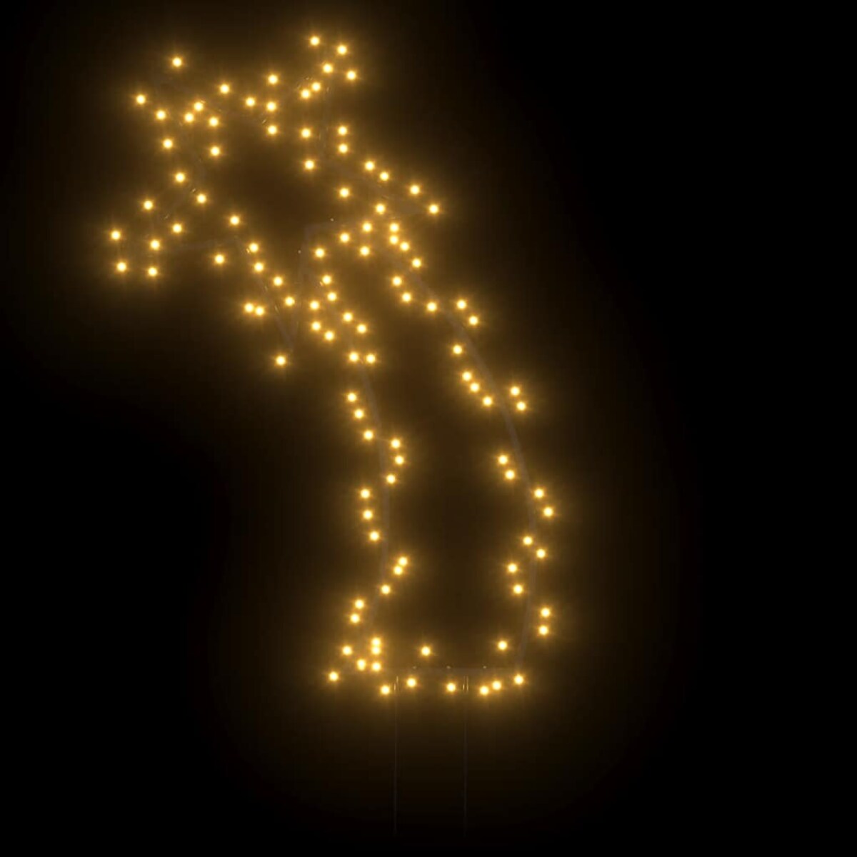 vidaXL Gwiazda betlejemska ze szpikulcami, 115 LED, 89 cm