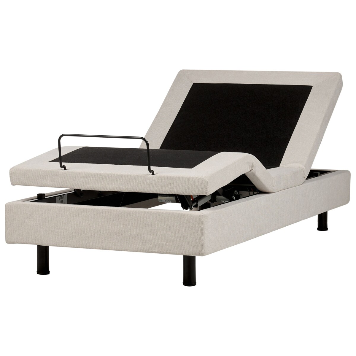 Łóżko regulowane bez zagłówka DUKE II 90 x 200 cm Jasnobeżowy