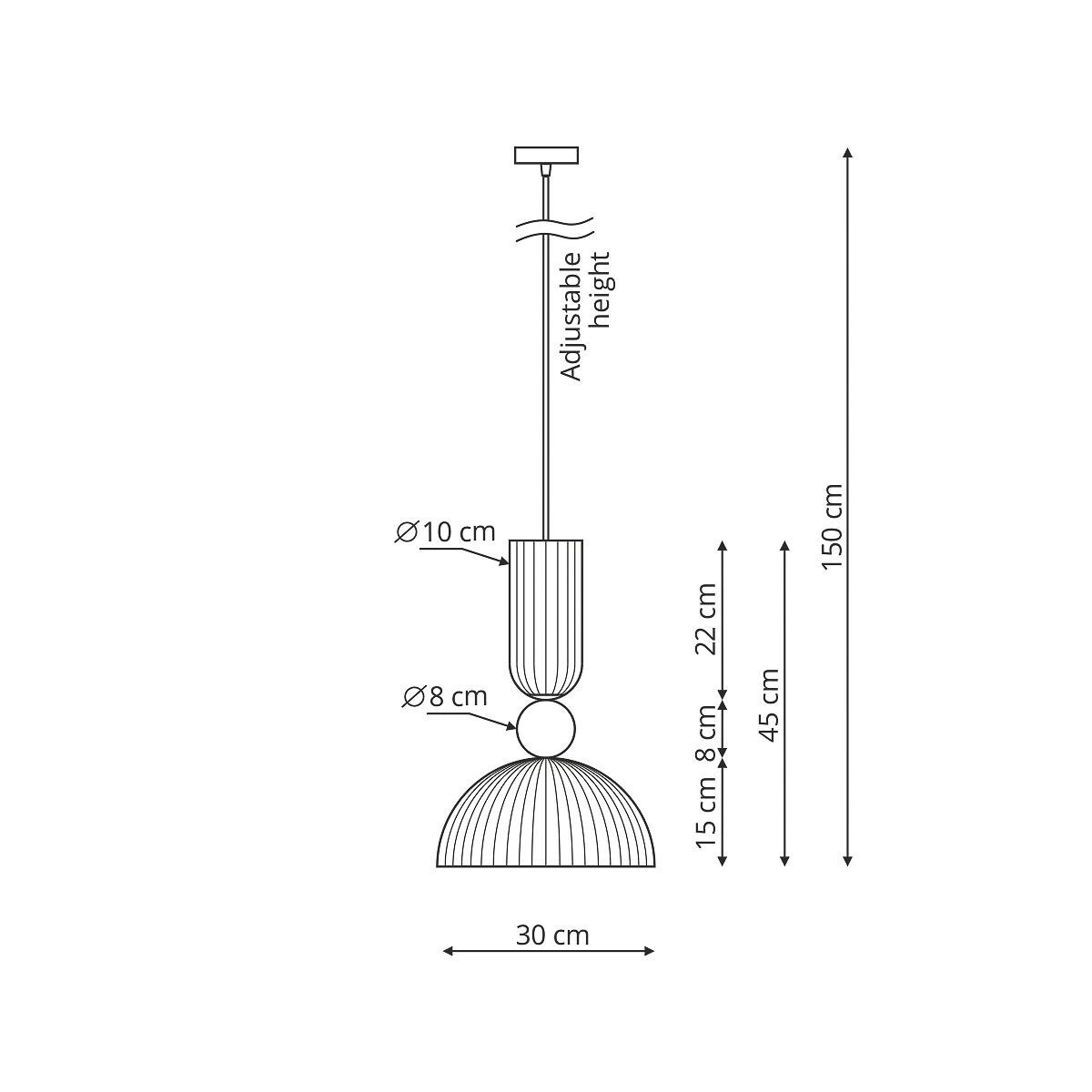 Lampa sufitowa wisząca Light Prestige Piega biały 1 x E27 1 szt.