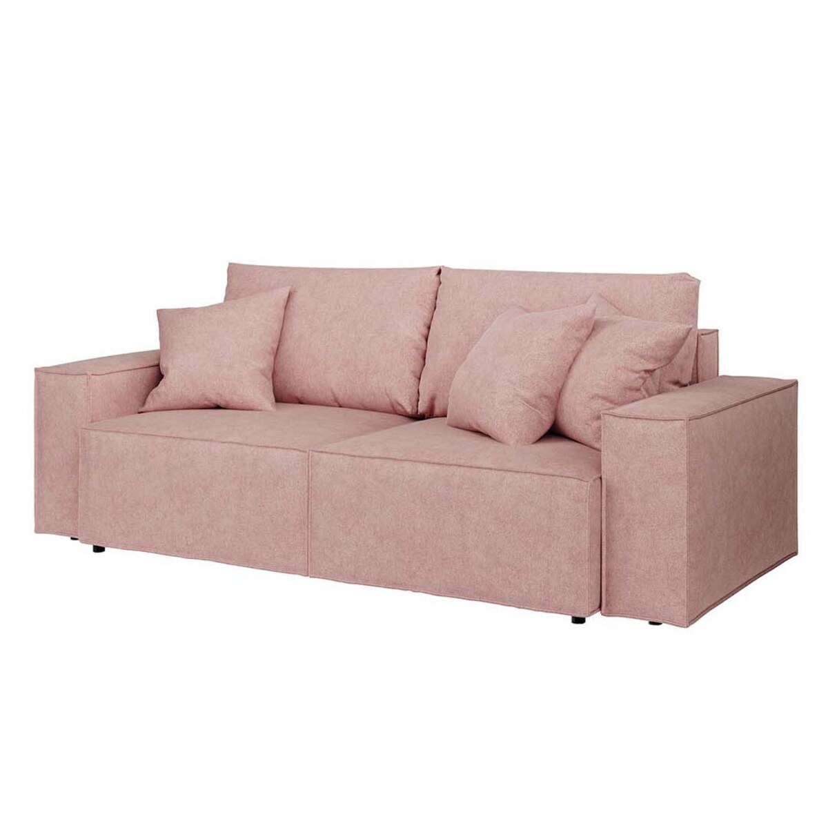 Melow 3-osobowa rozkładana sofa - różowa