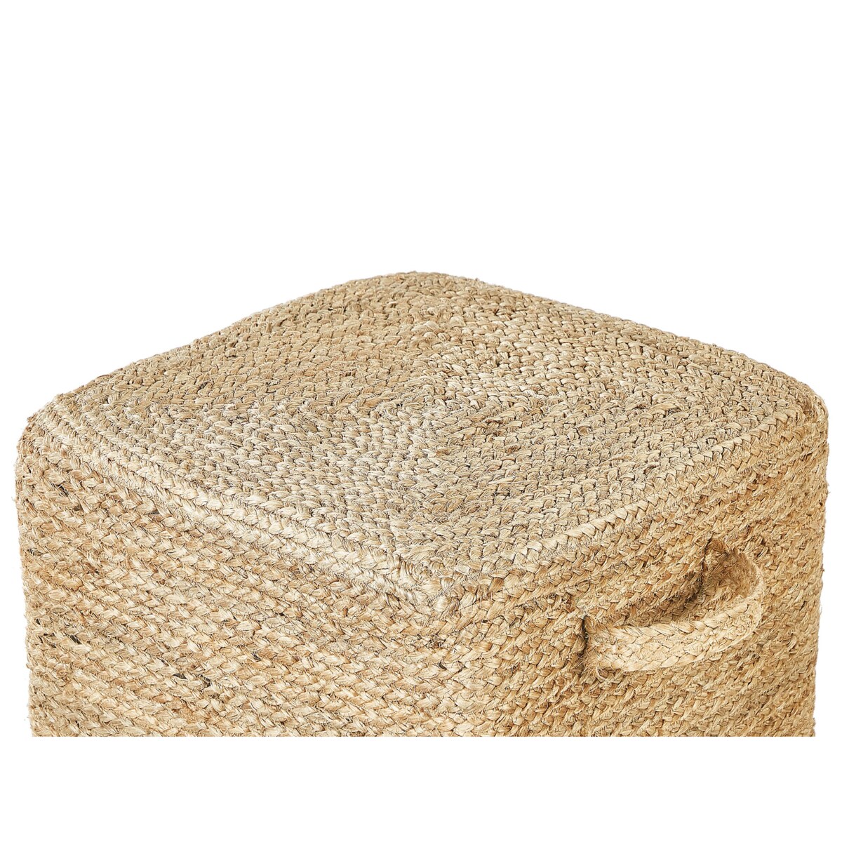 Puf z juty 45 x 45 x 30 cm naturalny DHADAR