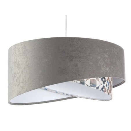 Lampa wisząca ASHES szara/biała