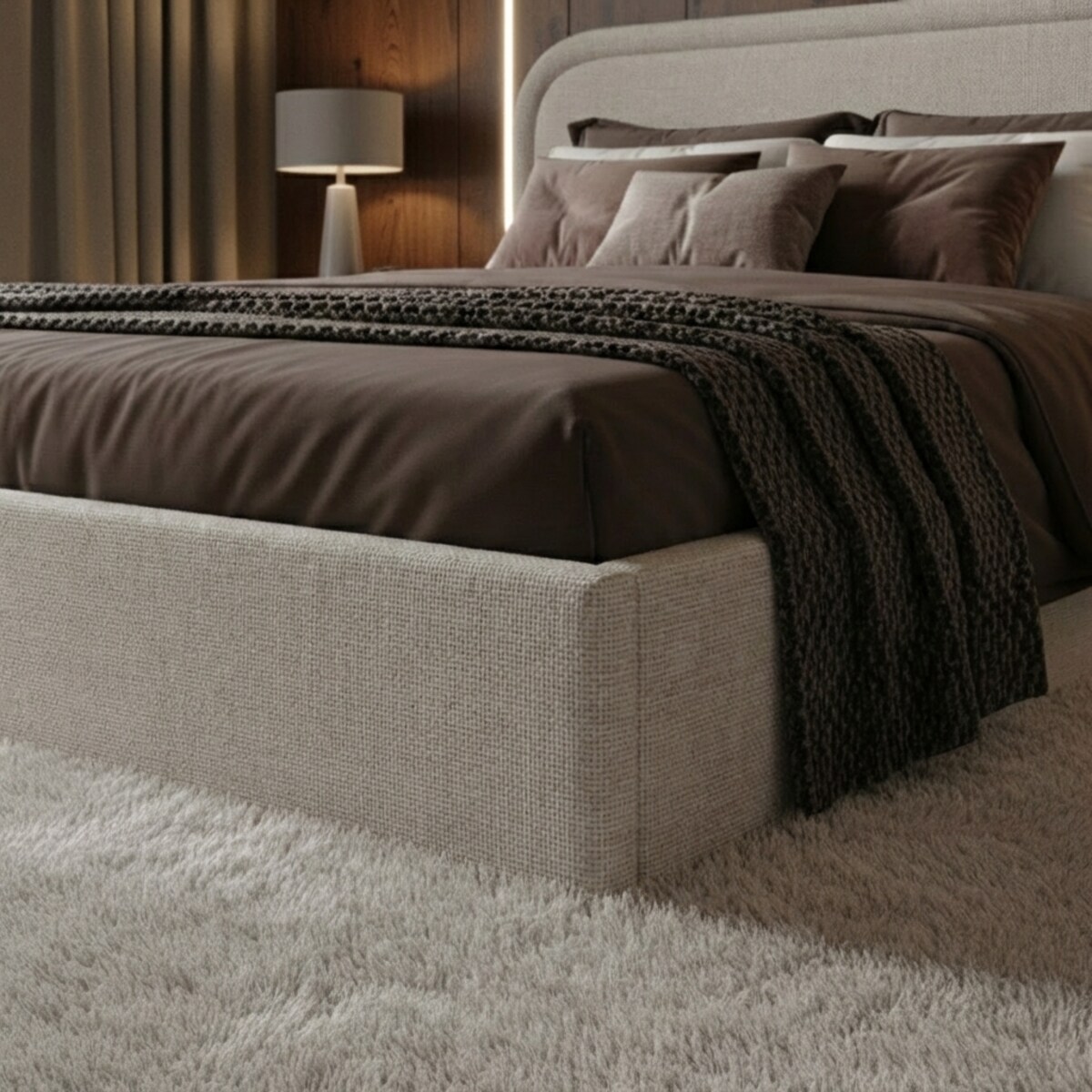 Łóżko Tapicerowane Majesty 140X200 Stelaż Pojemnik Na Pościel Wind 05