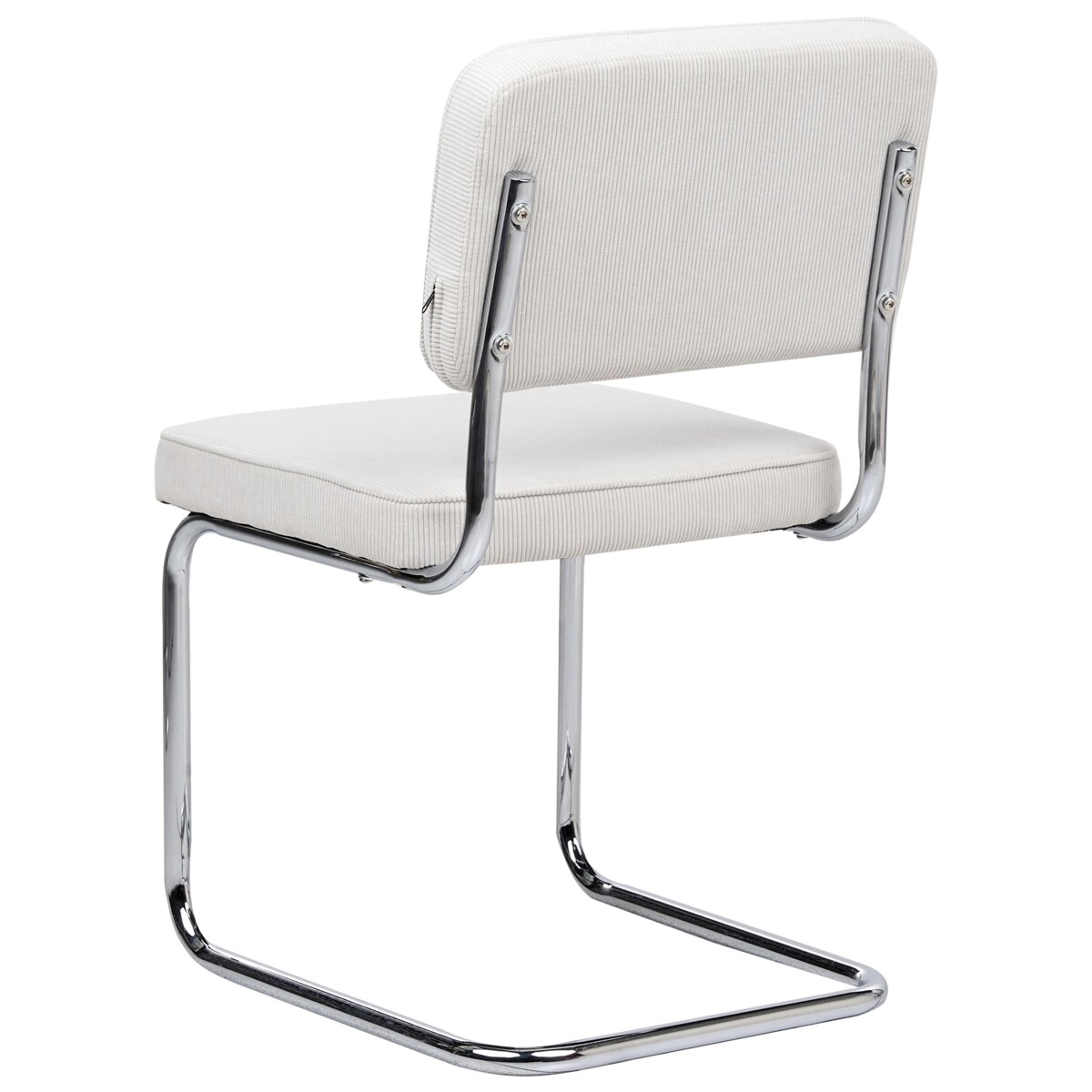 Zestaw 2 krzeseł do jadalni IRWIN Sztruks Złamana biel