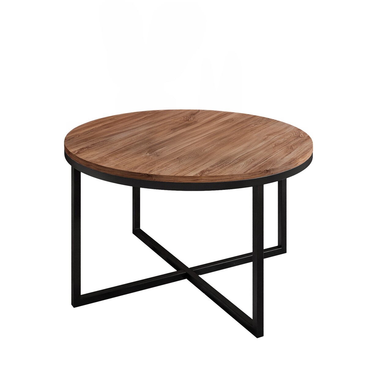 Okrągły stolik kawowy CIRI-X czarny dąb stirling
