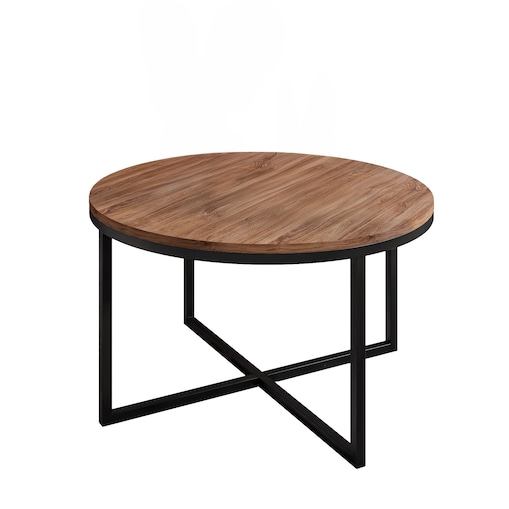 Okrągły stolik kawowy CIRI-X czarny dąb stirling