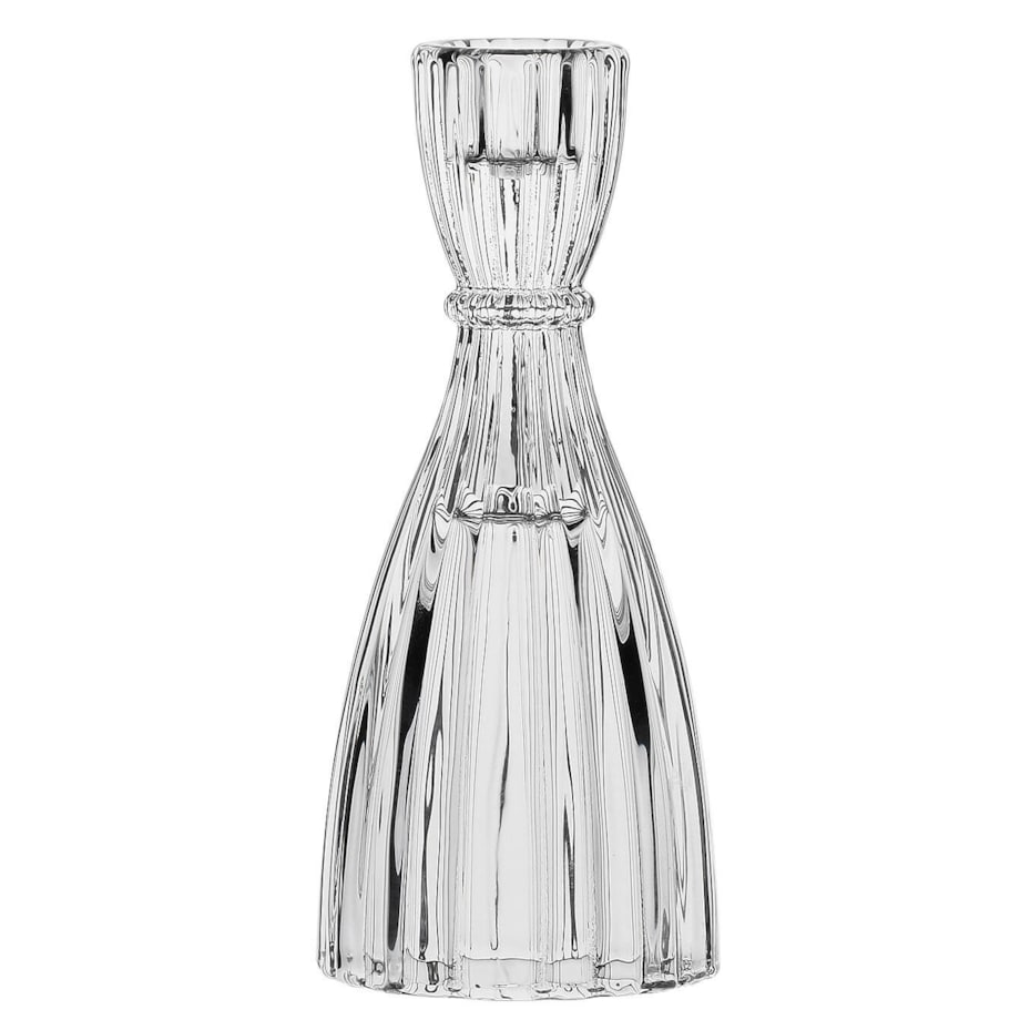 Szklany świecznik Lumella - Przezroczysty, 15 cm