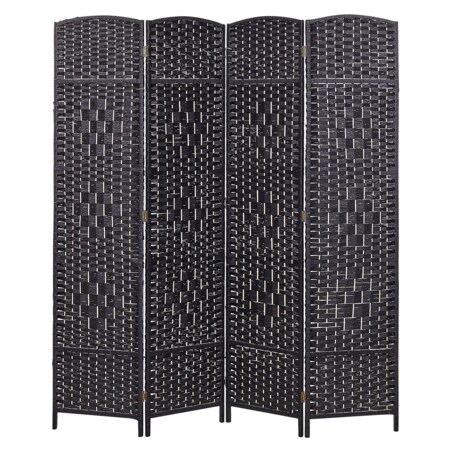 4-panelowy parawan pokojowy LAPPAGO Czarny 163 cm 170 cm