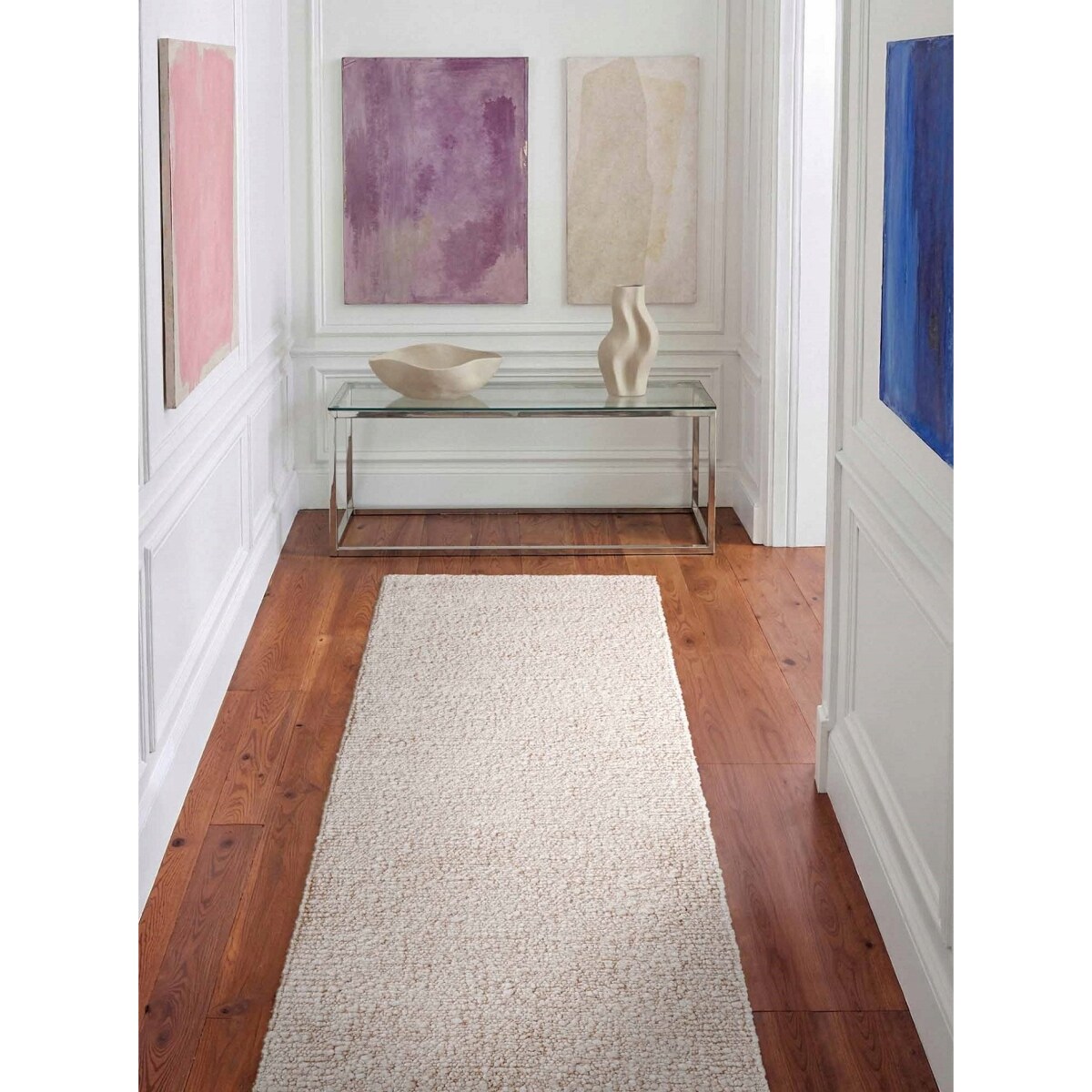 Chodnik pętelkowy do korytarza 80x300cm, TED BAKER Nothing HILL kremowy