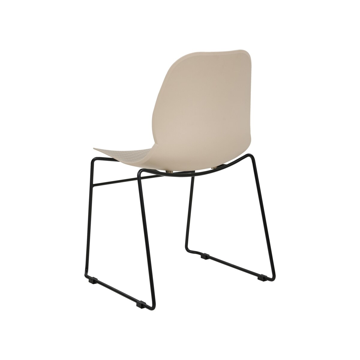 Zestaw 4 krzeseł do jadalni beżowy PANORA