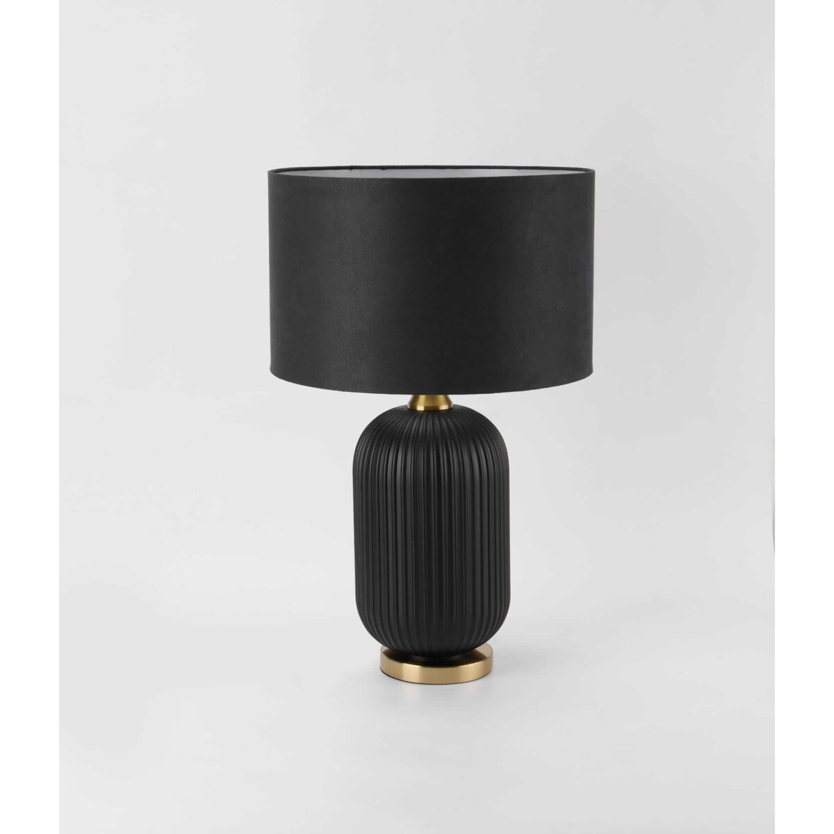 Stołowa lampa Tamiza LP-1515/1T big abażurowa czarna złota