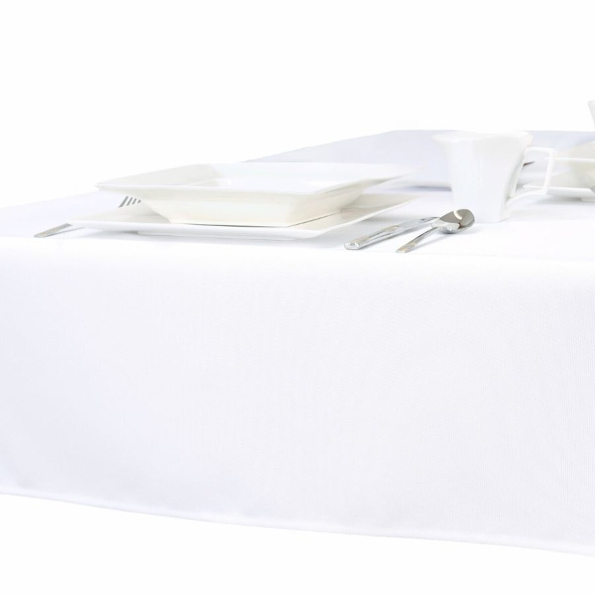 Obrus biały Simon O1 - 130x130 cm - biały