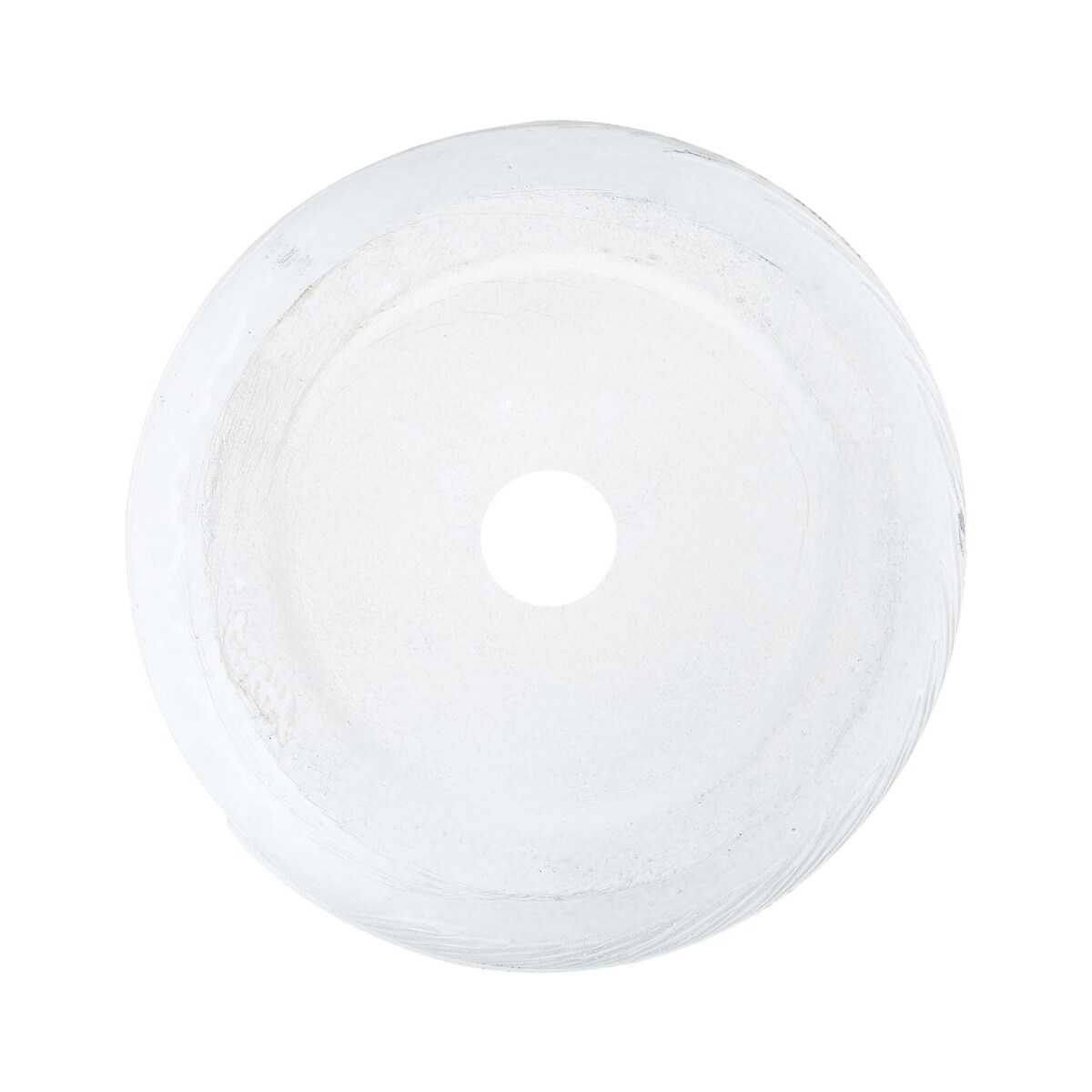 Doniczka okrągła 43 x 43 x 23 cm złamana biel FTERO