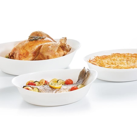 NACZYNIE żaroodporne DO ZAPIEKANIA 32 cm LUMINARC na jedzenie piekarnika