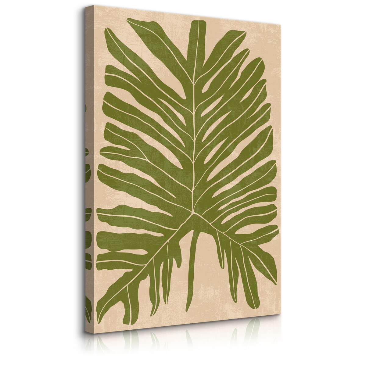 Obraz Abstrakcyjny Geometryczny Liść Monstera 30x40cm